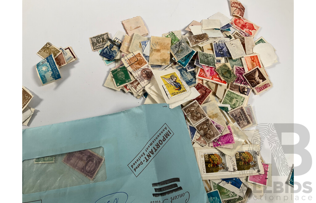 Assortment of Australian Predecimal, 1970's/80's Mint Stamp Sheets and Blocks, Stamp Packs and First Day Covers with Cancelled Vintage International Stamps