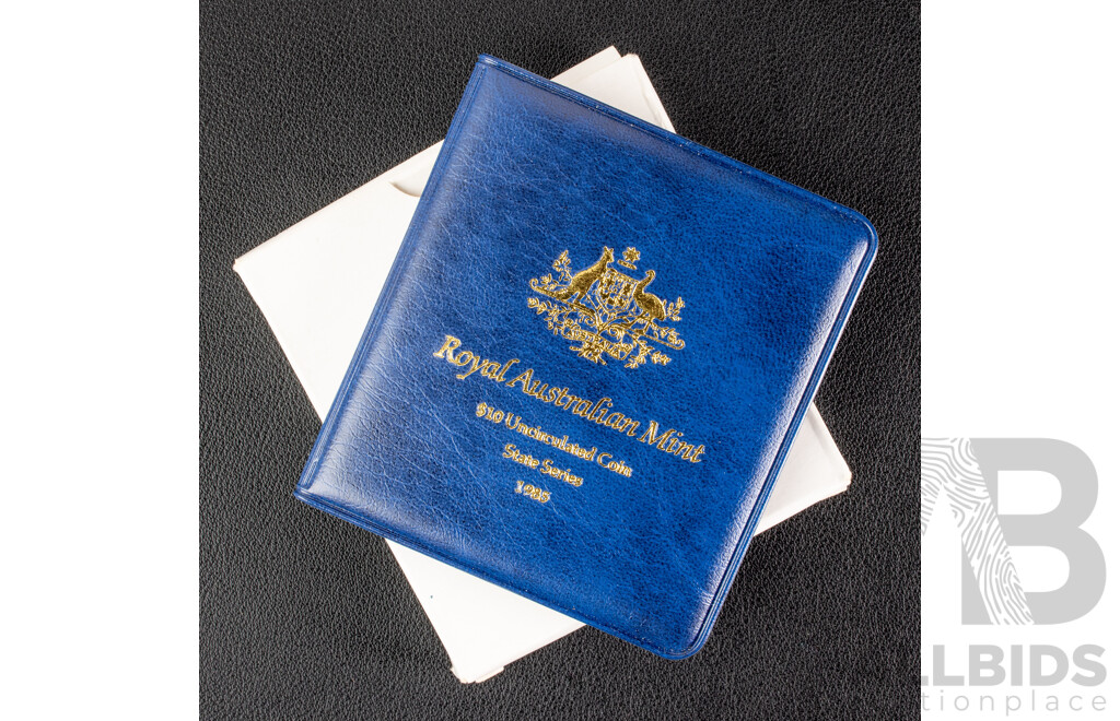 Australian RAM 1985 Silver Ten Dollar Coin, State Series Victoria .925