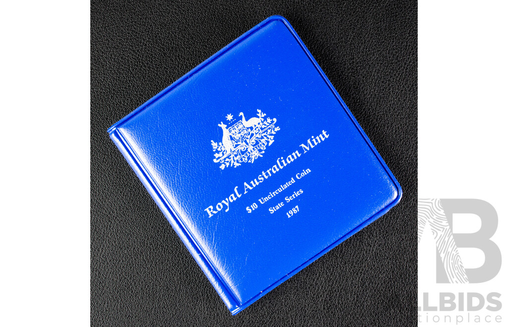 Australian 1987 Silver Ten Dollar Coin, State Series, New South Wales .925