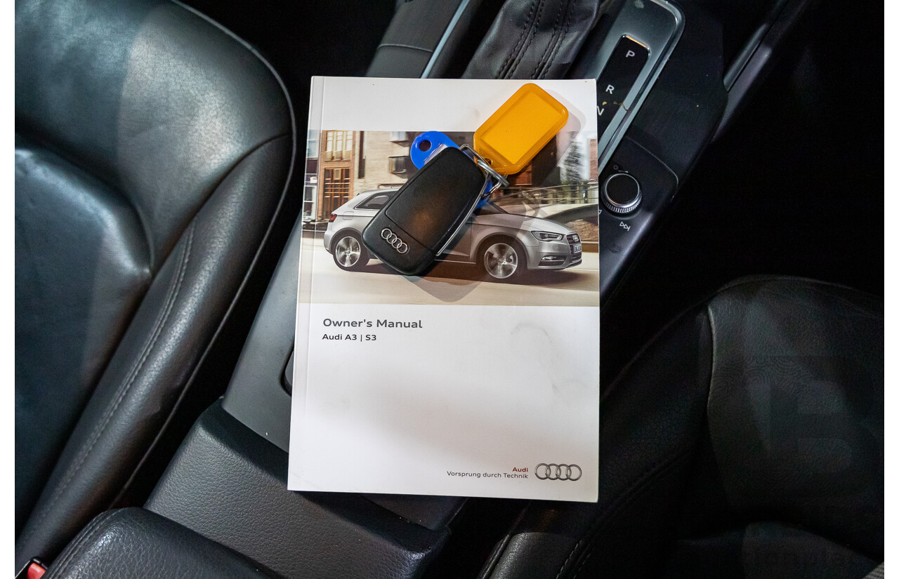 11/2013 Audi A3 Sportback 1.4 TFSI Attraction 8P MY13 5d Hatchback Monsoon Grey Metallic Turbo 1.4L