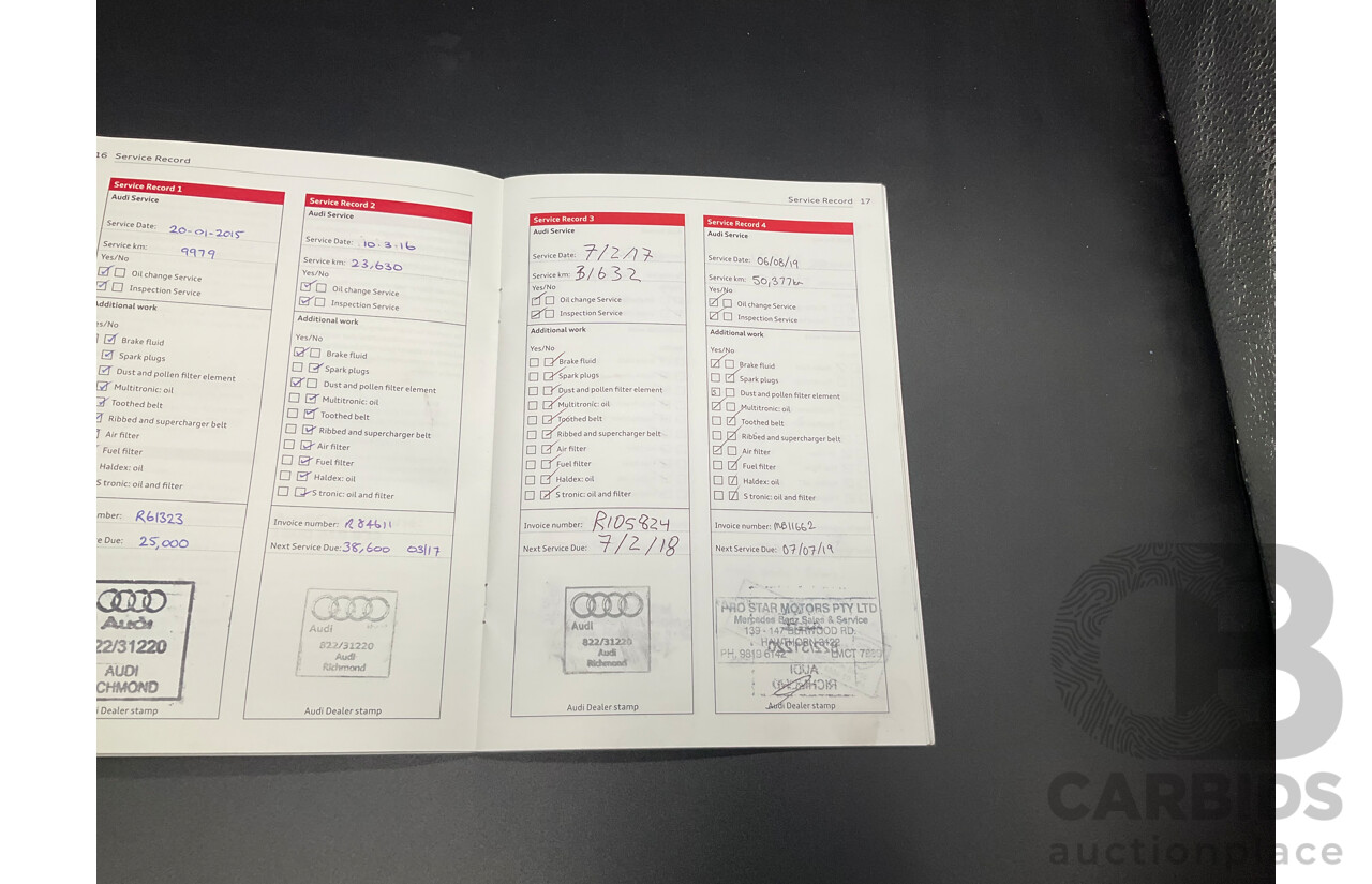 11/2013 Audi A3 Sportback 1.4 TFSI Attraction 8P MY13 5d Hatchback Monsoon Grey Metallic Turbo 1.4L