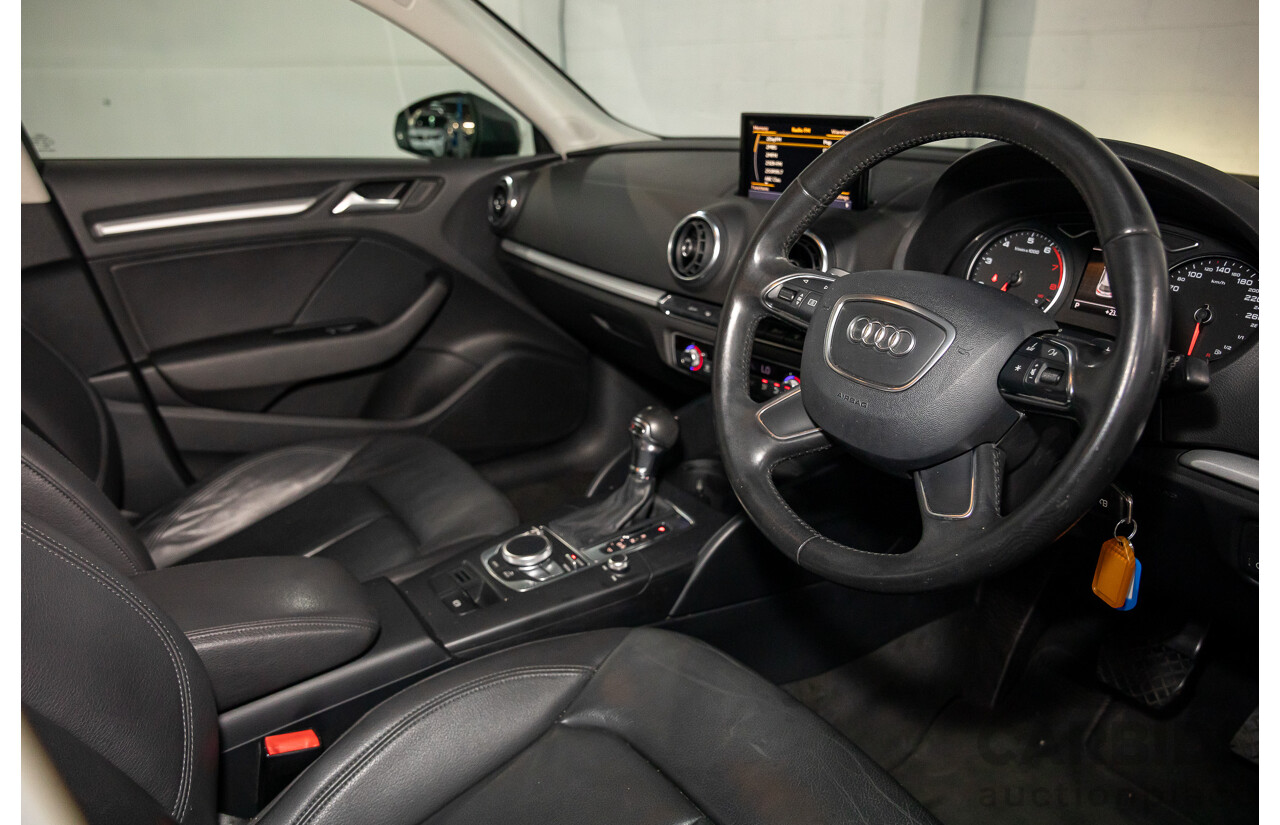 11/2013 Audi A3 Sportback 1.4 TFSI Attraction 8P MY13 5d Hatchback Monsoon Grey Metallic Turbo 1.4L