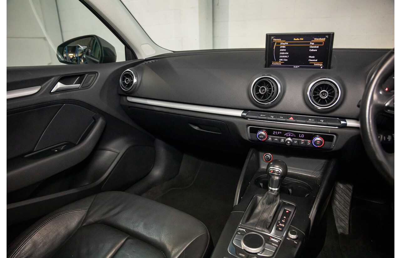 11/2013 Audi A3 Sportback 1.4 TFSI Attraction 8P MY13 5d Hatchback Monsoon Grey Metallic Turbo 1.4L