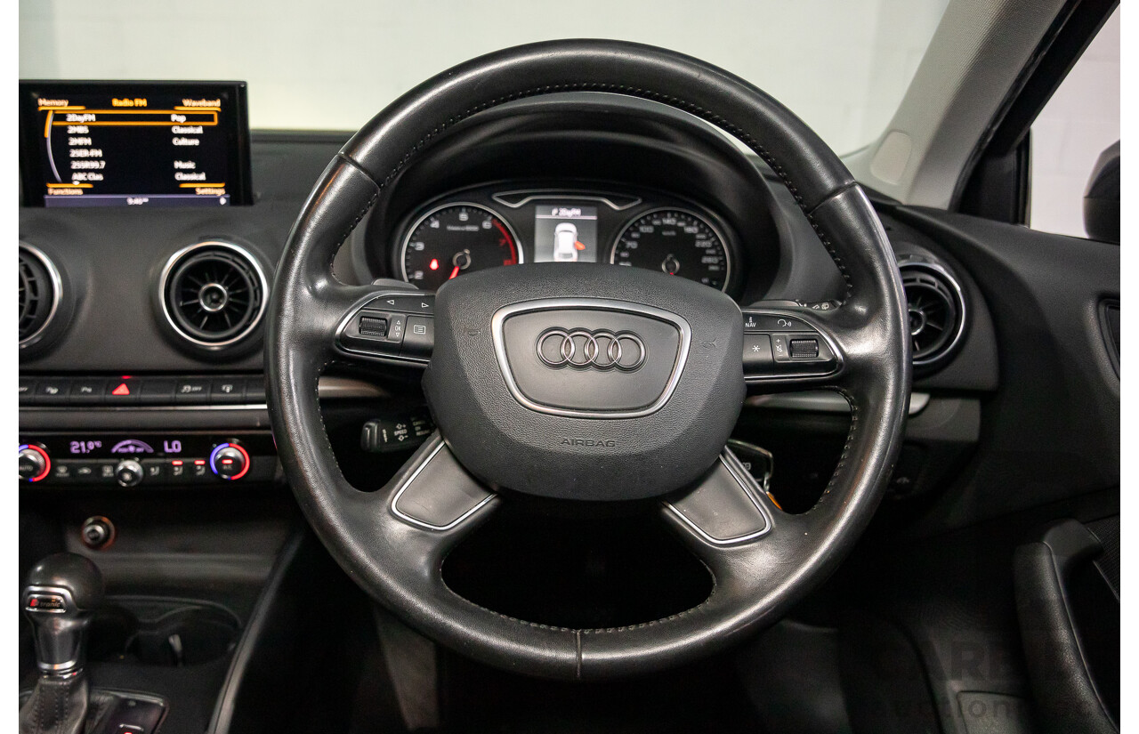 11/2013 Audi A3 Sportback 1.4 TFSI Attraction 8P MY13 5d Hatchback Monsoon Grey Metallic Turbo 1.4L