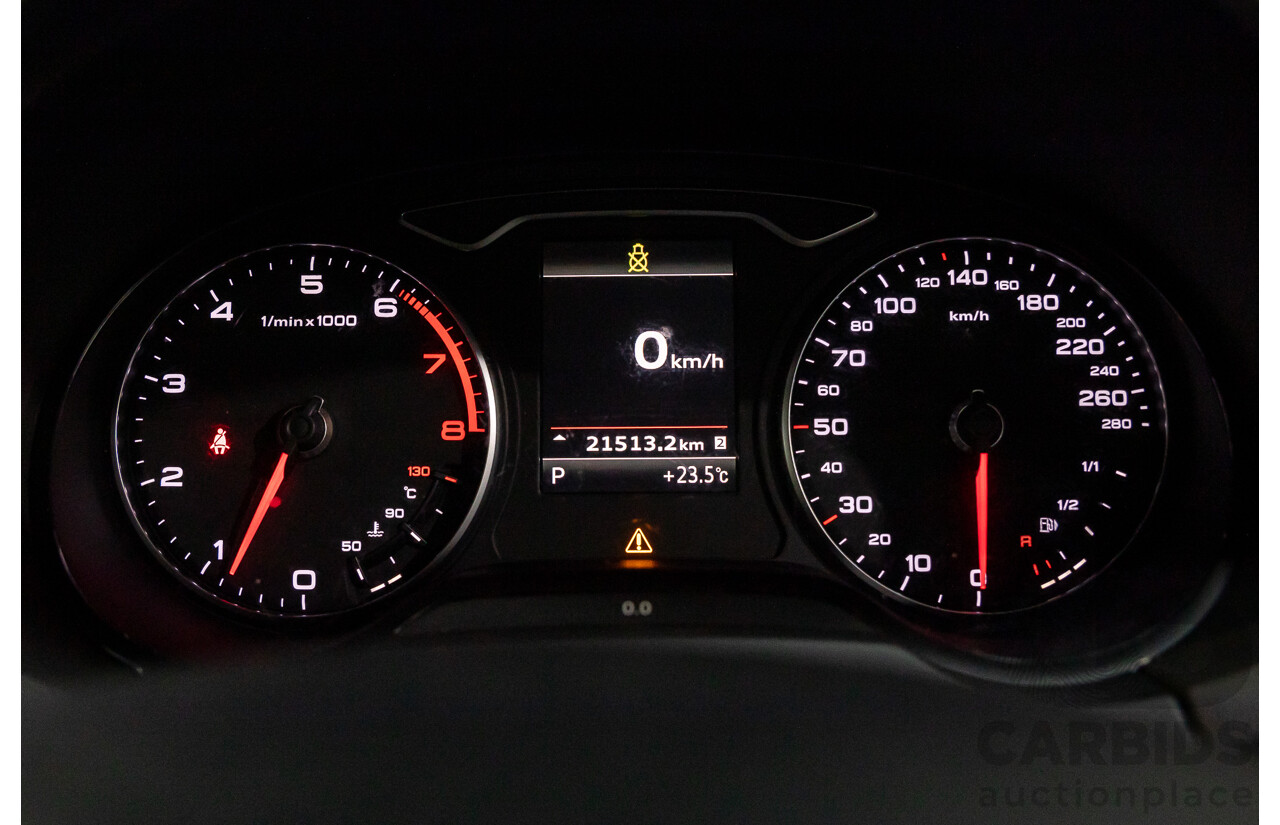 11/2013 Audi A3 Sportback 1.4 TFSI Attraction 8P MY13 5d Hatchback Monsoon Grey Metallic Turbo 1.4L