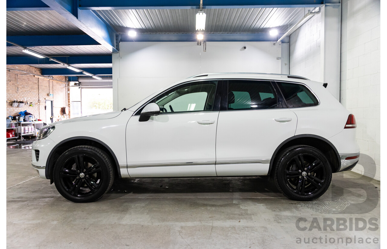 09/2016 Volkswagen Touareg V6 Wolfsburg Edition (AWD) 7P MY17 4d Wagon Pure White Turbo Diesel V6 3.0L