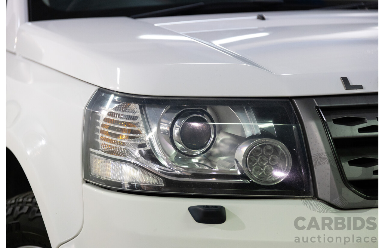 1/2014 Land Rover Freelander 2 TD4 (4x4) LF MY14 4d Wagon Fuji White Turbo Diesel 2.2L