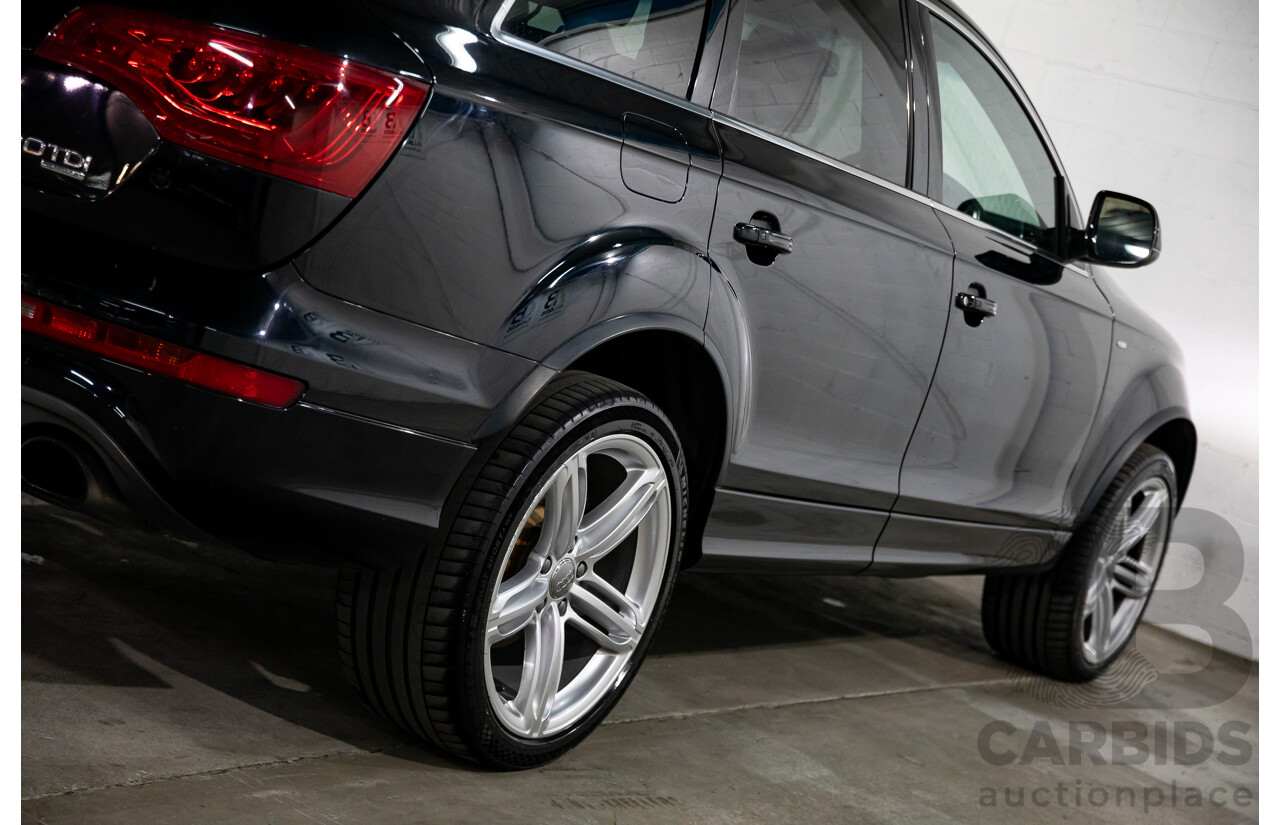 11/2012 Audi Q7 S-Line 3.0 TDI Quattro MY12 4d Wagon Orca Black Metallic Turbo Diesel V6 3.0L