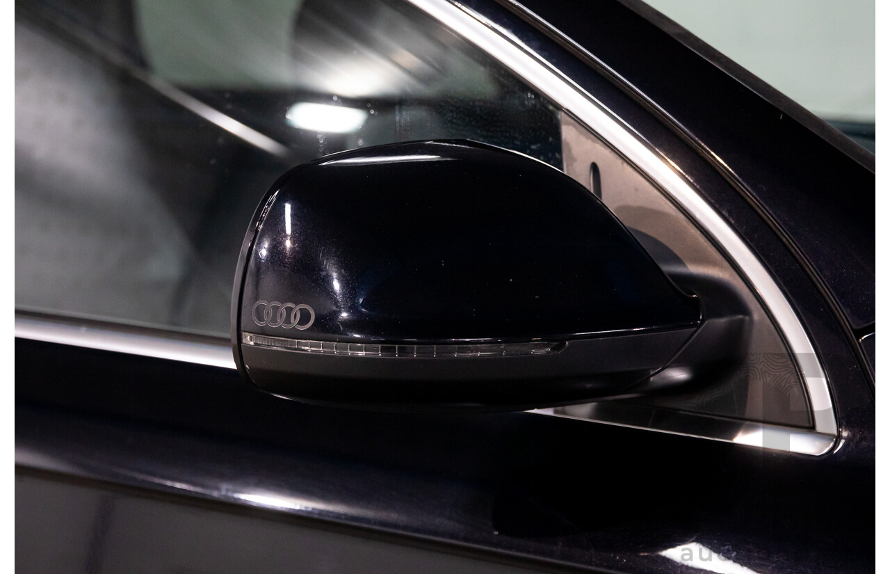 11/2012 Audi Q7 S-Line 3.0 TDI Quattro MY12 4d Wagon Orca Black Metallic Turbo Diesel V6 3.0L