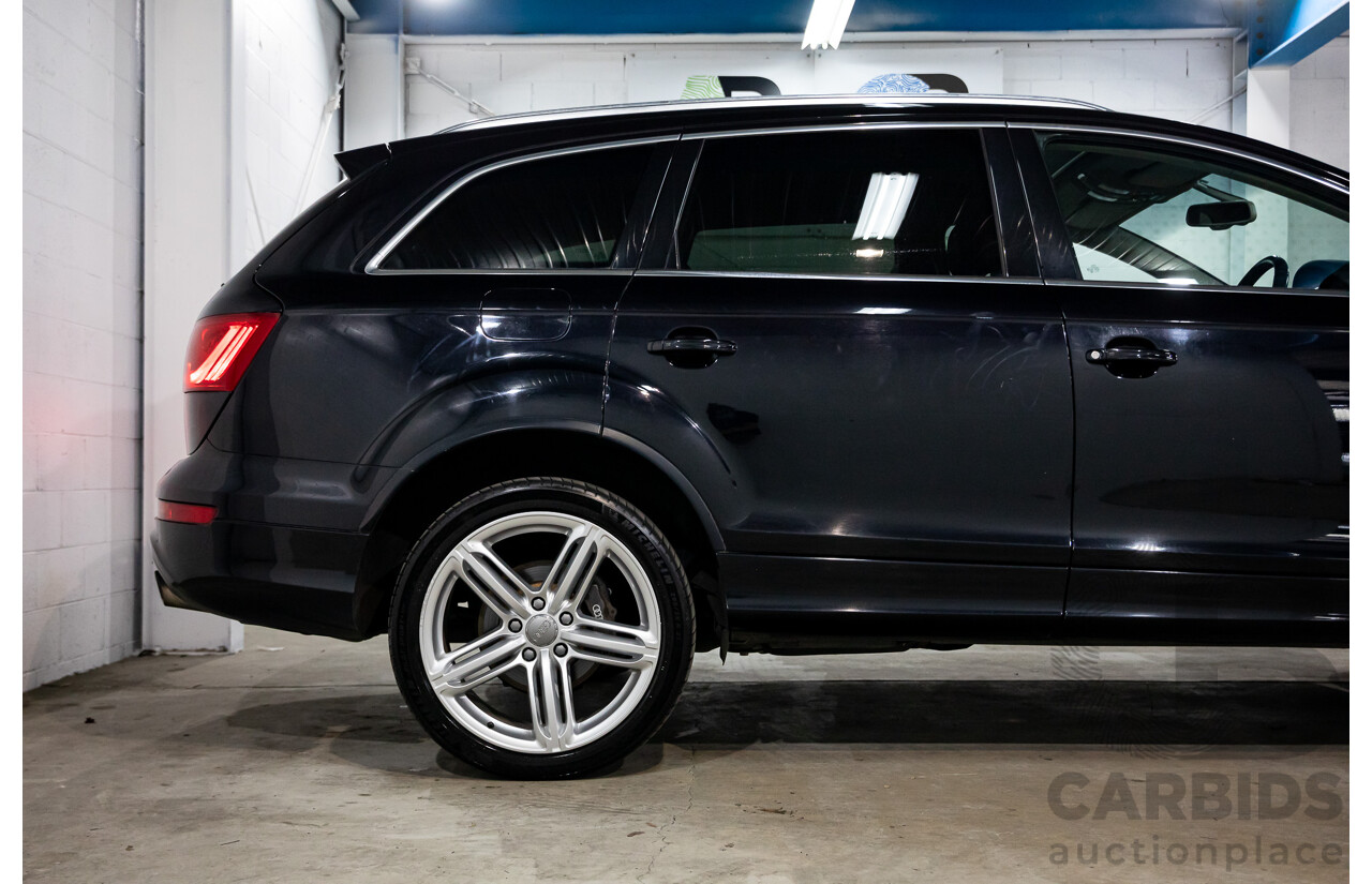 11/2012 Audi Q7 S-Line 3.0 TDI Quattro MY12 4d Wagon Orca Black Metallic Turbo Diesel V6 3.0L