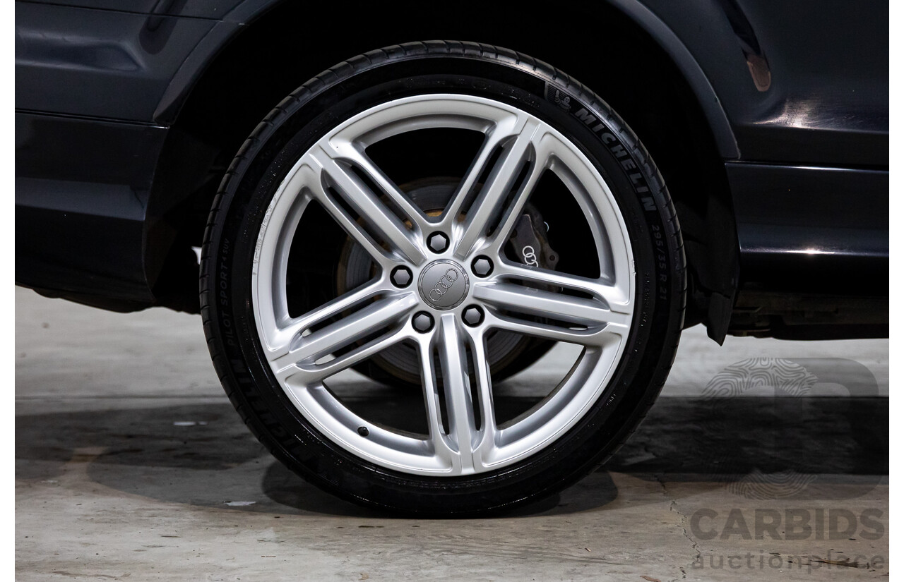 11/2012 Audi Q7 S-Line 3.0 TDI Quattro MY12 4d Wagon Orca Black Metallic Turbo Diesel V6 3.0L