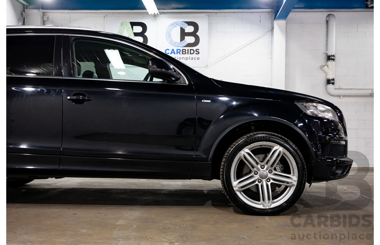 11/2012 Audi Q7 S-Line 3.0 TDI Quattro MY12 4d Wagon Orca Black Metallic Turbo Diesel V6 3.0L