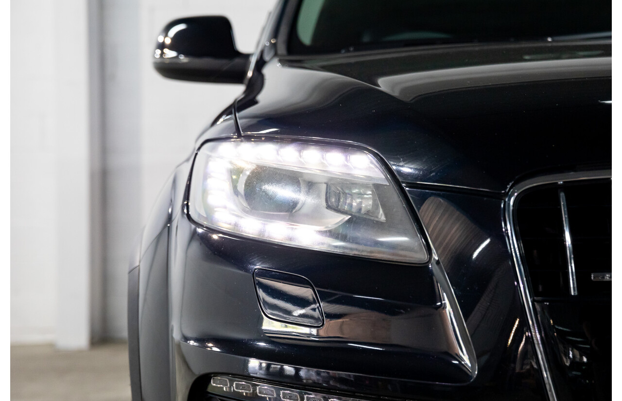 11/2012 Audi Q7 S-Line 3.0 TDI Quattro MY12 4d Wagon Orca Black Metallic Turbo Diesel V6 3.0L