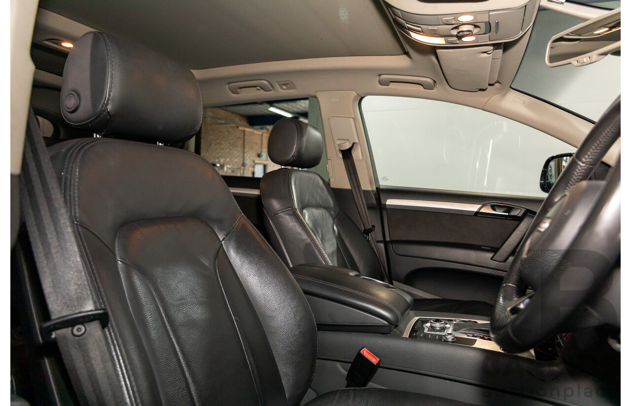 11/2012 Audi Q7 S-Line 3.0 TDI Quattro MY12 4d Wagon Orca Black Metallic Turbo Diesel V6 3.0L