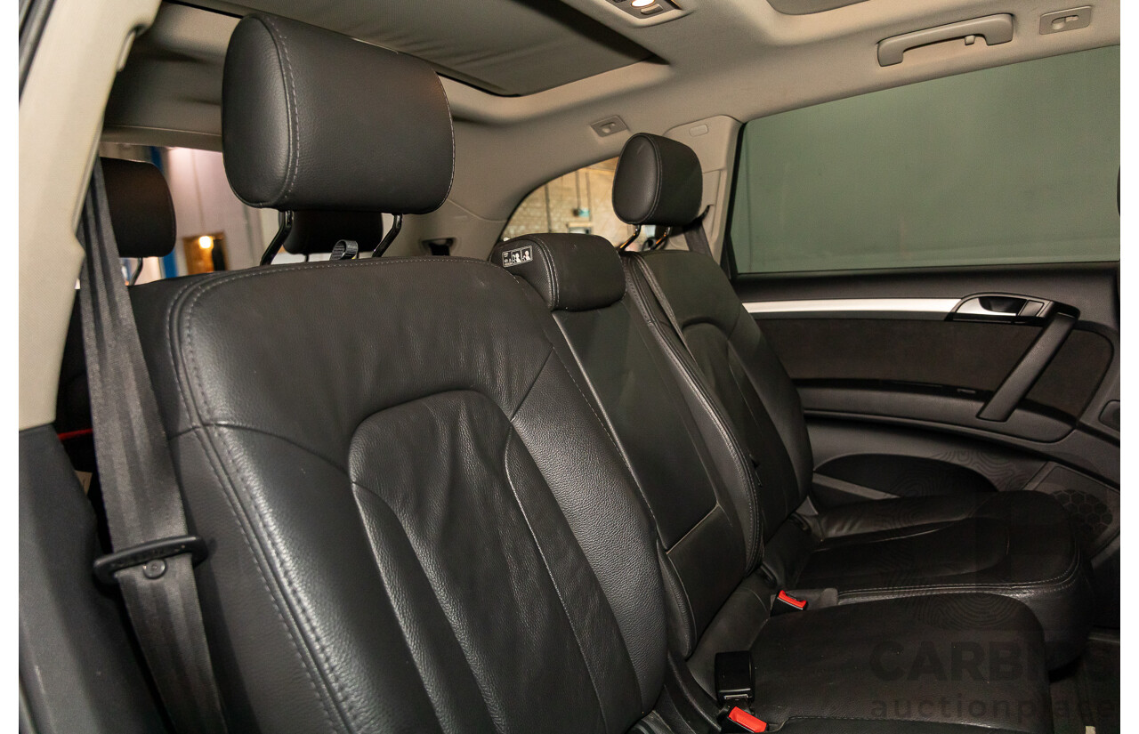 11/2012 Audi Q7 S-Line 3.0 TDI Quattro MY12 4d Wagon Orca Black Metallic Turbo Diesel V6 3.0L