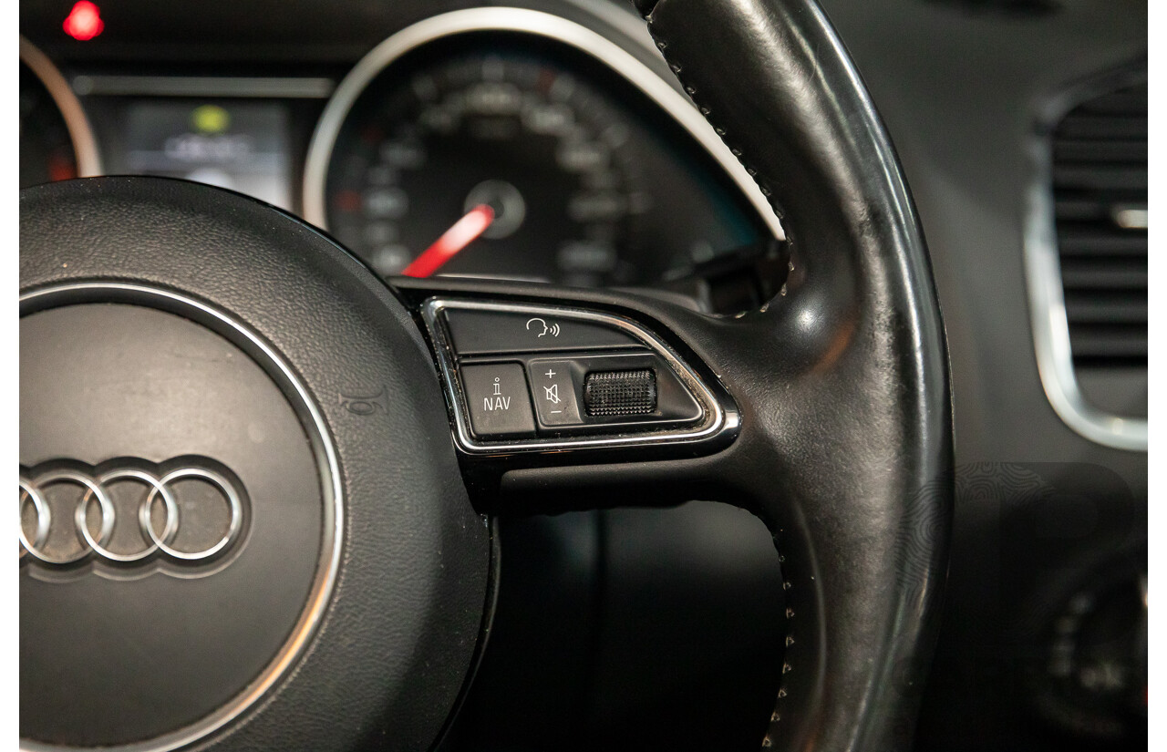 11/2012 Audi Q7 S-Line 3.0 TDI Quattro MY12 4d Wagon Orca Black Metallic Turbo Diesel V6 3.0L