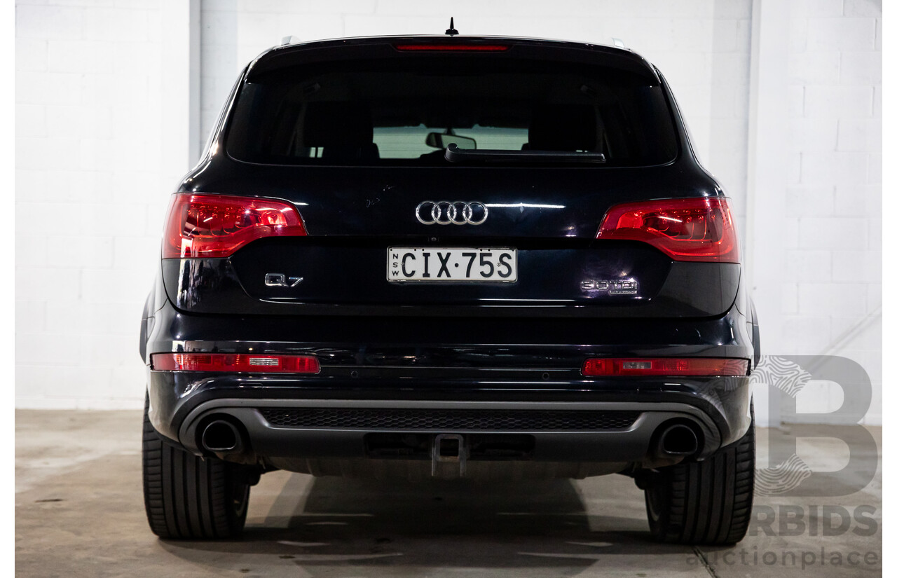 11/2012 Audi Q7 S-Line 3.0 TDI Quattro MY12 4d Wagon Orca Black Metallic Turbo Diesel V6 3.0L