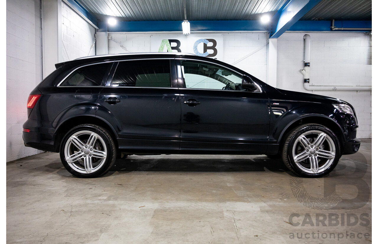 11/2012 Audi Q7 S-Line 3.0 TDI Quattro MY12 4d Wagon Orca Black Metallic Turbo Diesel V6 3.0L