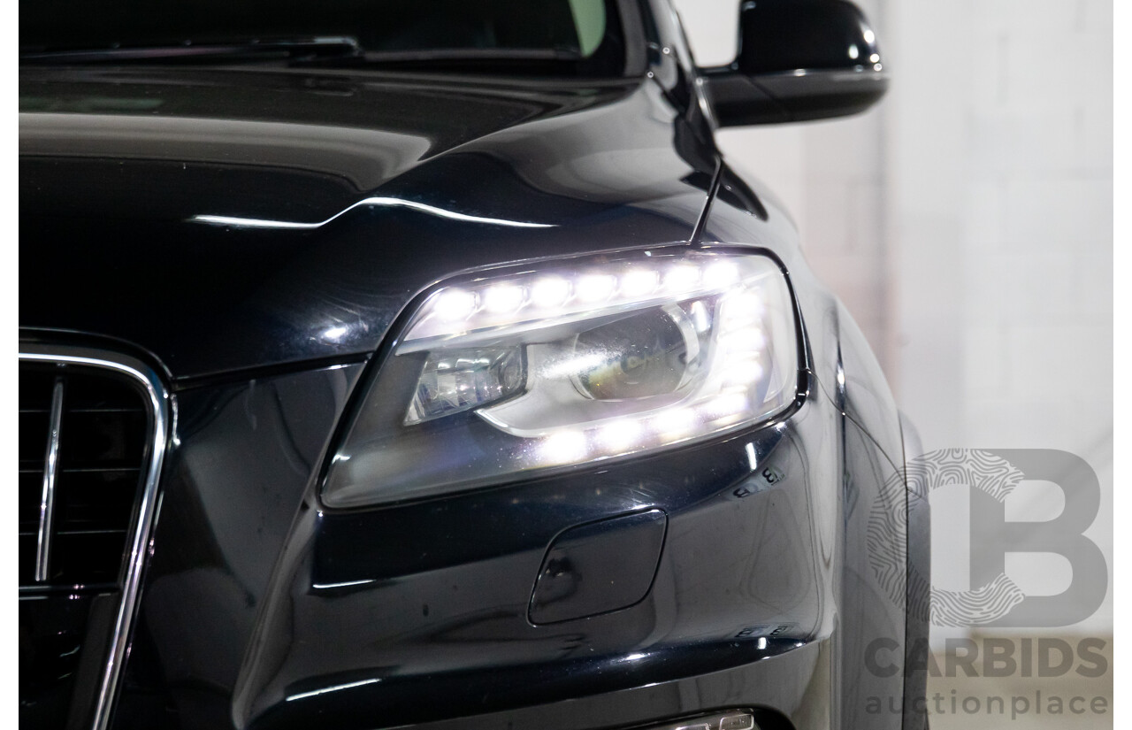 11/2012 Audi Q7 S-Line 3.0 TDI Quattro MY12 4d Wagon Orca Black Metallic Turbo Diesel V6 3.0L