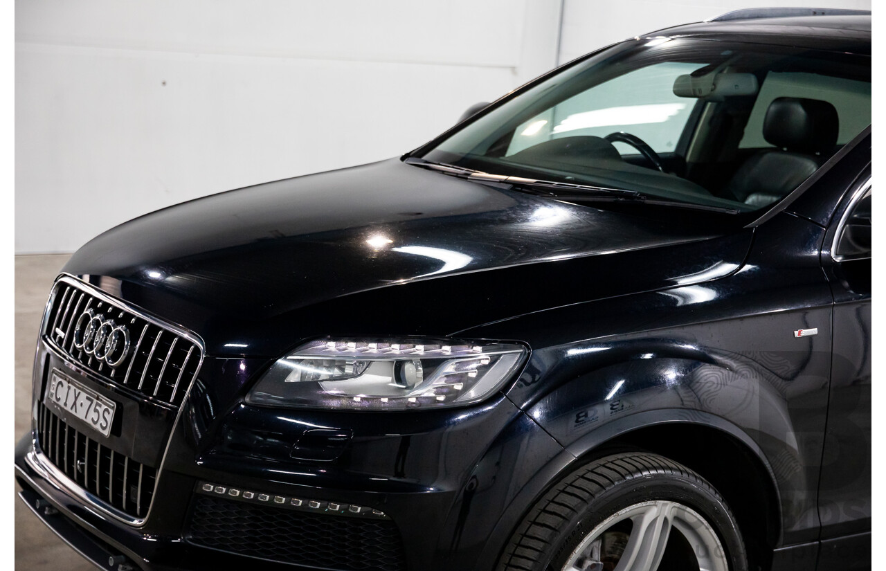 11/2012 Audi Q7 S-Line 3.0 TDI Quattro MY12 4d Wagon Orca Black Metallic Turbo Diesel V6 3.0L