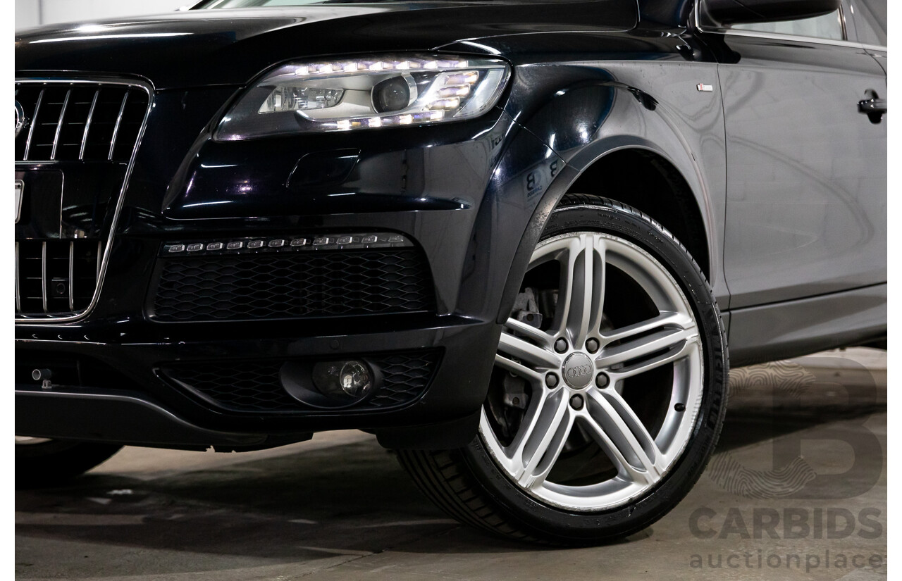 11/2012 Audi Q7 S-Line 3.0 TDI Quattro MY12 4d Wagon Orca Black Metallic Turbo Diesel V6 3.0L