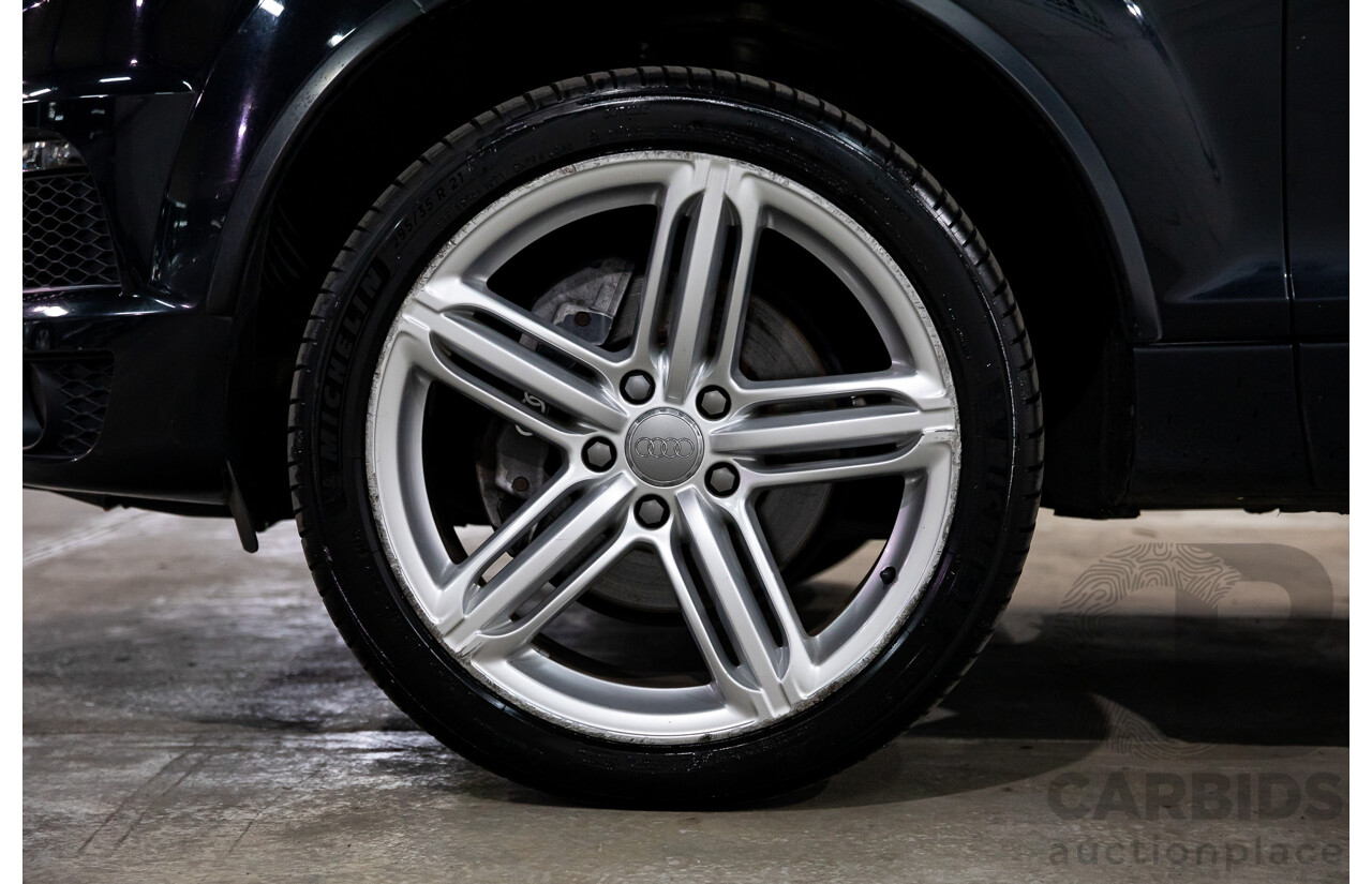 11/2012 Audi Q7 S-Line 3.0 TDI Quattro MY12 4d Wagon Orca Black Metallic Turbo Diesel V6 3.0L