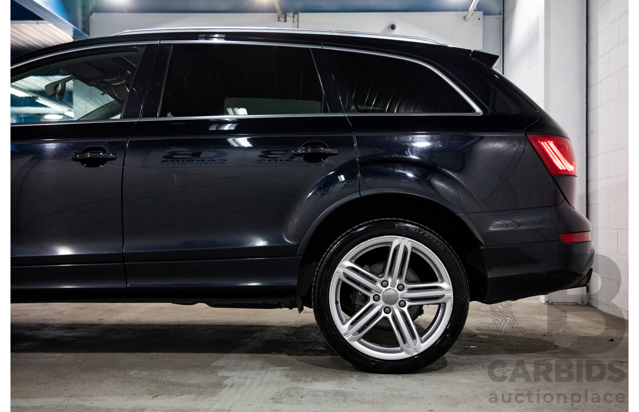 11/2012 Audi Q7 S-Line 3.0 TDI Quattro MY12 4d Wagon Orca Black Metallic Turbo Diesel V6 3.0L