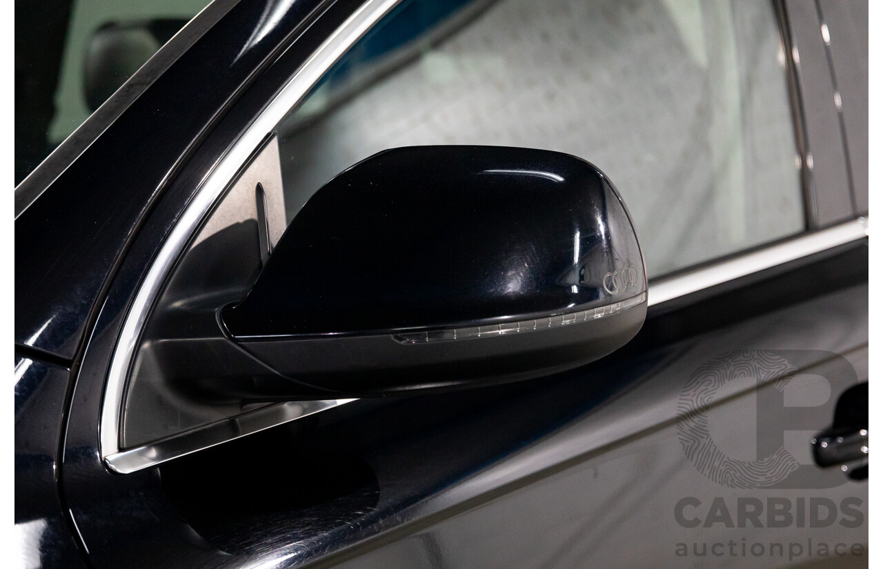 11/2012 Audi Q7 S-Line 3.0 TDI Quattro MY12 4d Wagon Orca Black Metallic Turbo Diesel V6 3.0L