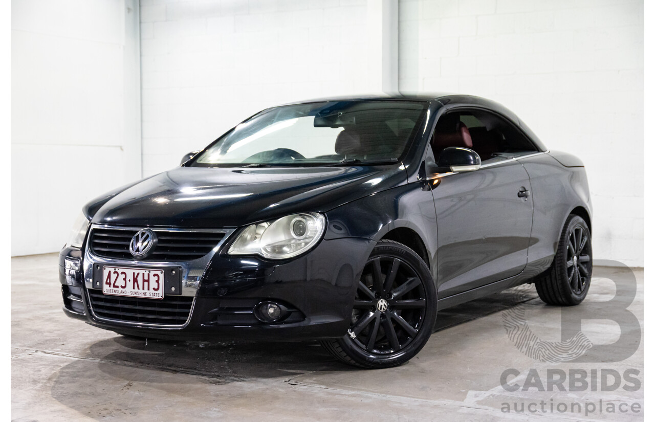 12/2007 Volkswagen EOS 2.0 TDI 1F MY08 2d Convertible Deep Black Pearl Turbo Diesel 2.0L