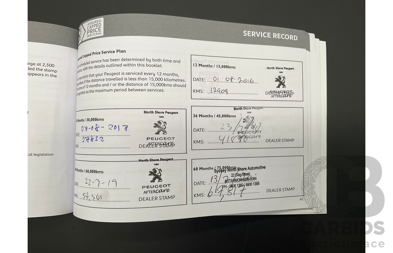 10/2014 Peugeot 308 Active T9 5d Hatchback Bianca White Turbo 1.2L