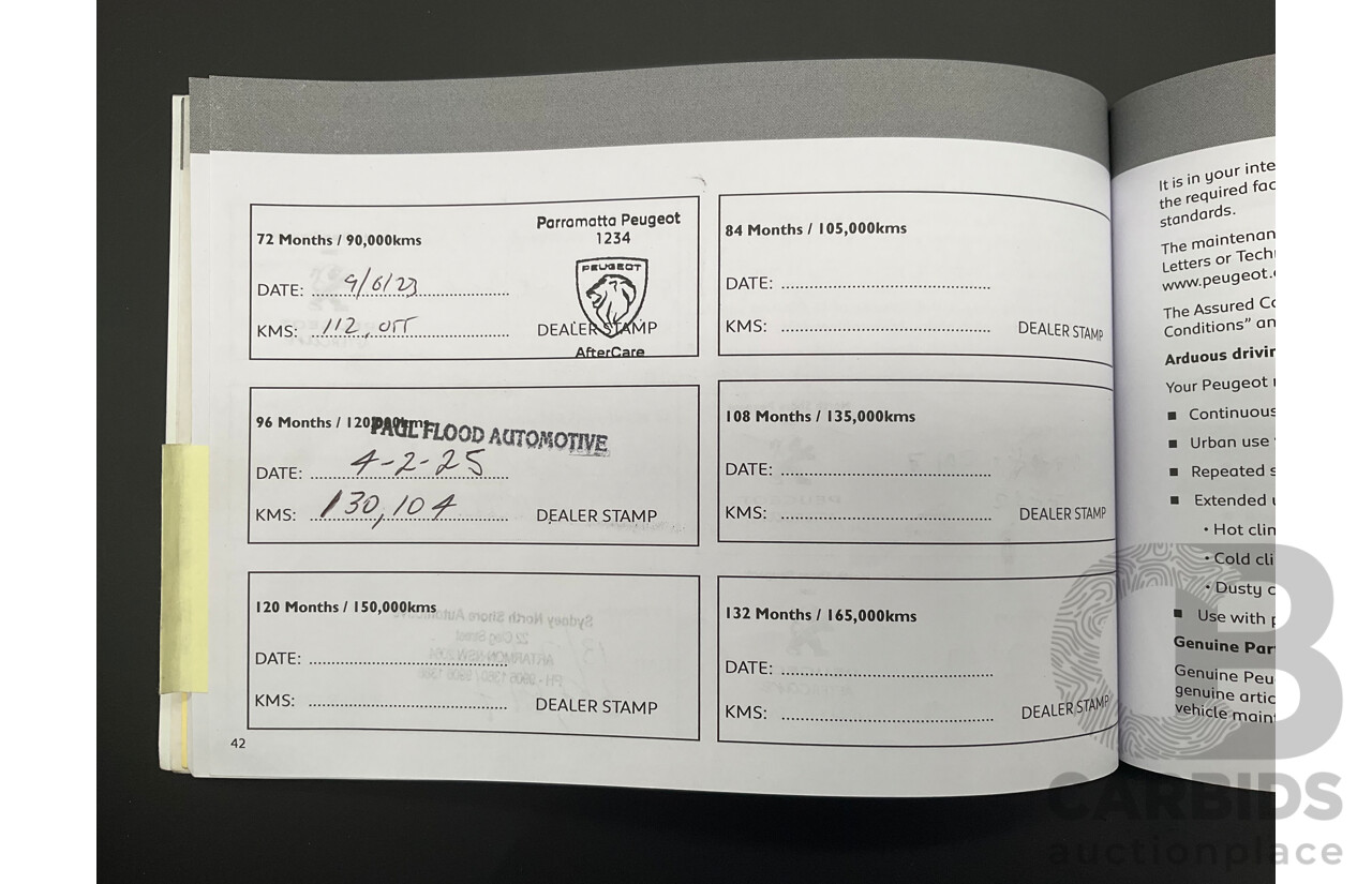 10/2014 Peugeot 308 Active T9 5d Hatchback Bianca White Turbo 1.2L