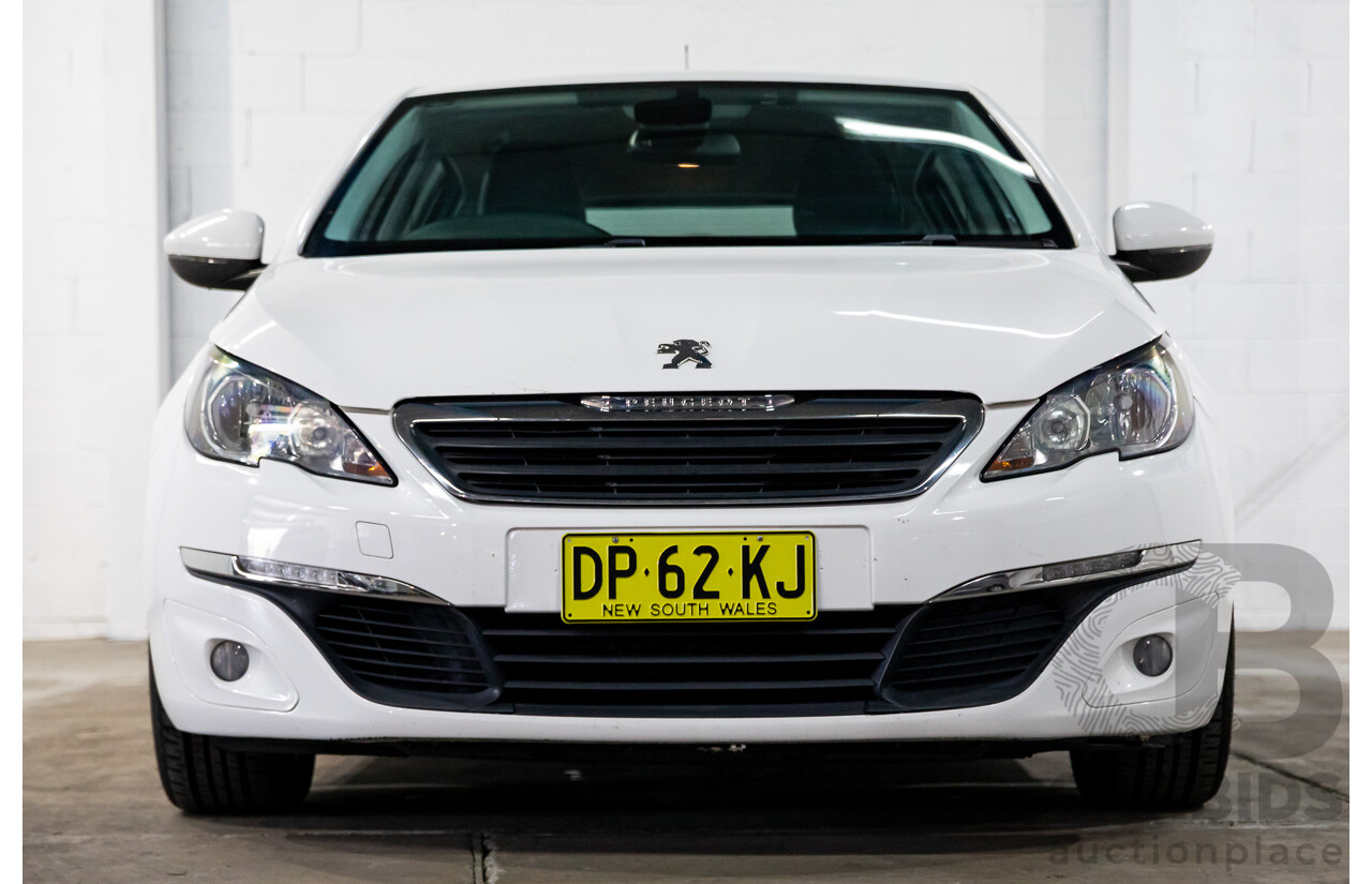 10/2014 Peugeot 308 Active T9 5d Hatchback Bianca White Turbo 1.2L