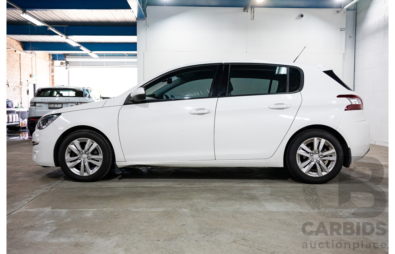 10/2014 Peugeot 308 Active T9 5d Hatchback Bianca White Turbo 1.2L