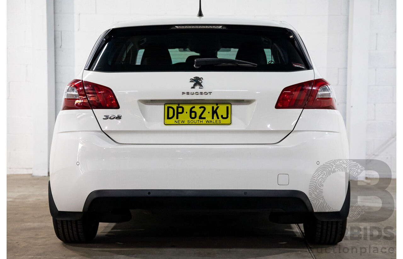 10/2014 Peugeot 308 Active T9 5d Hatchback Bianca White Turbo 1.2L