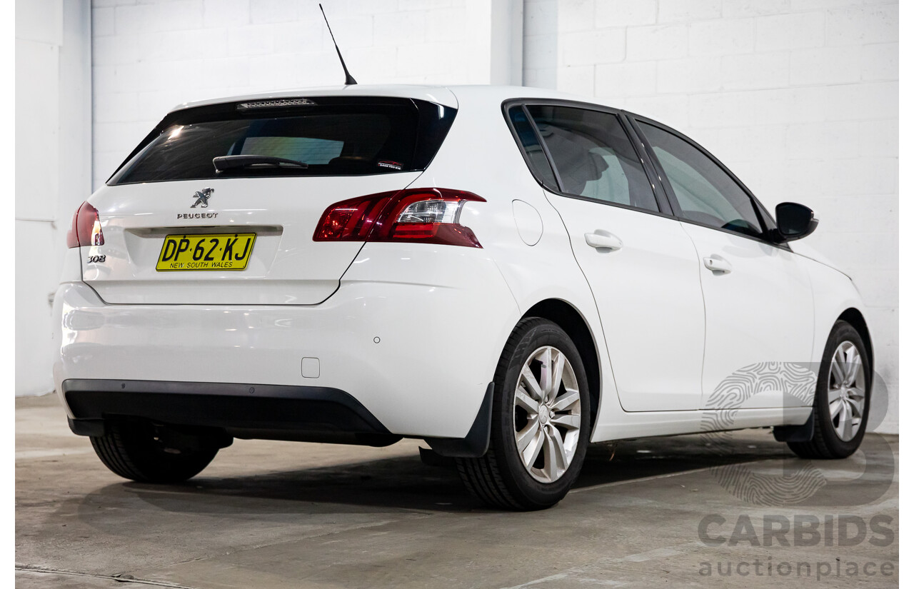 10/2014 Peugeot 308 Active T9 5d Hatchback Bianca White Turbo 1.2L