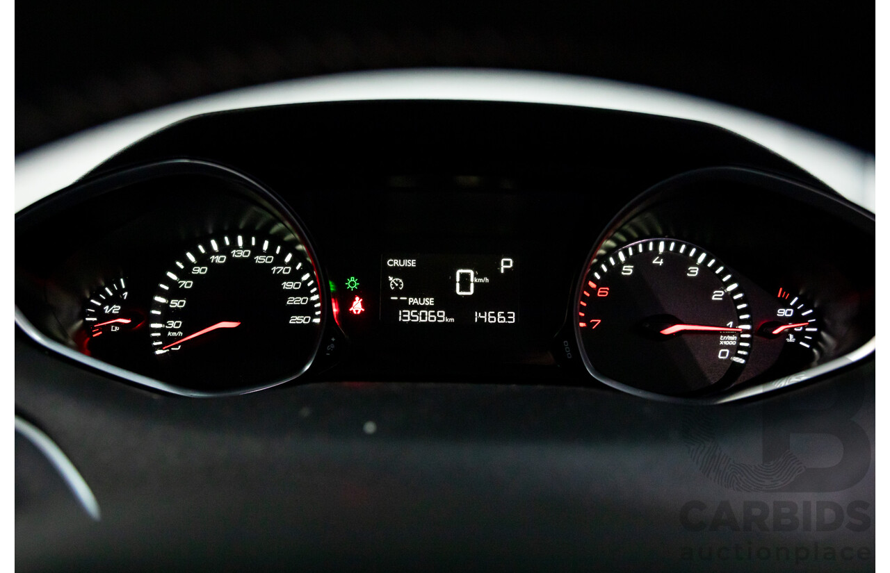 10/2014 Peugeot 308 Active T9 5d Hatchback Bianca White Turbo 1.2L