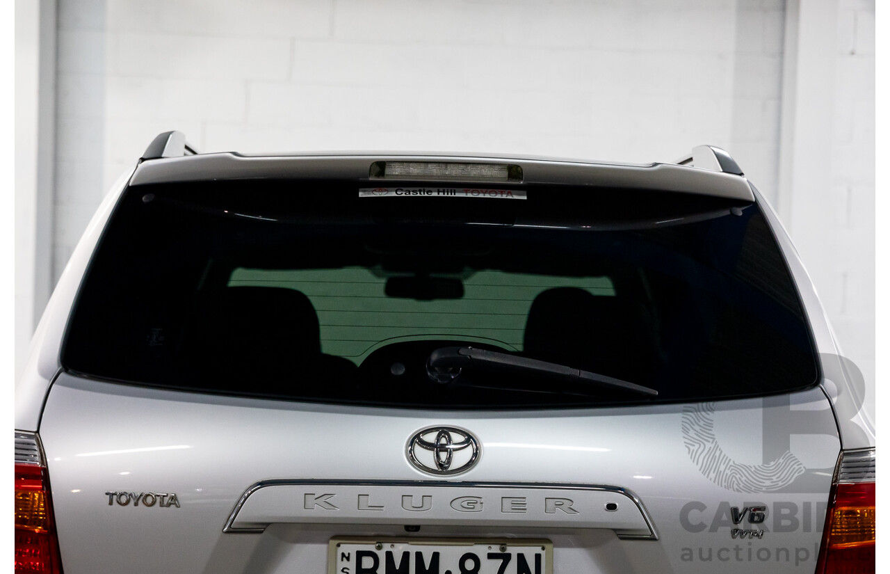 11/2009 Toyota Kluger Grande (4x4) GSU45R 4d Wagon Classic Silver Metallic V6 3.5L