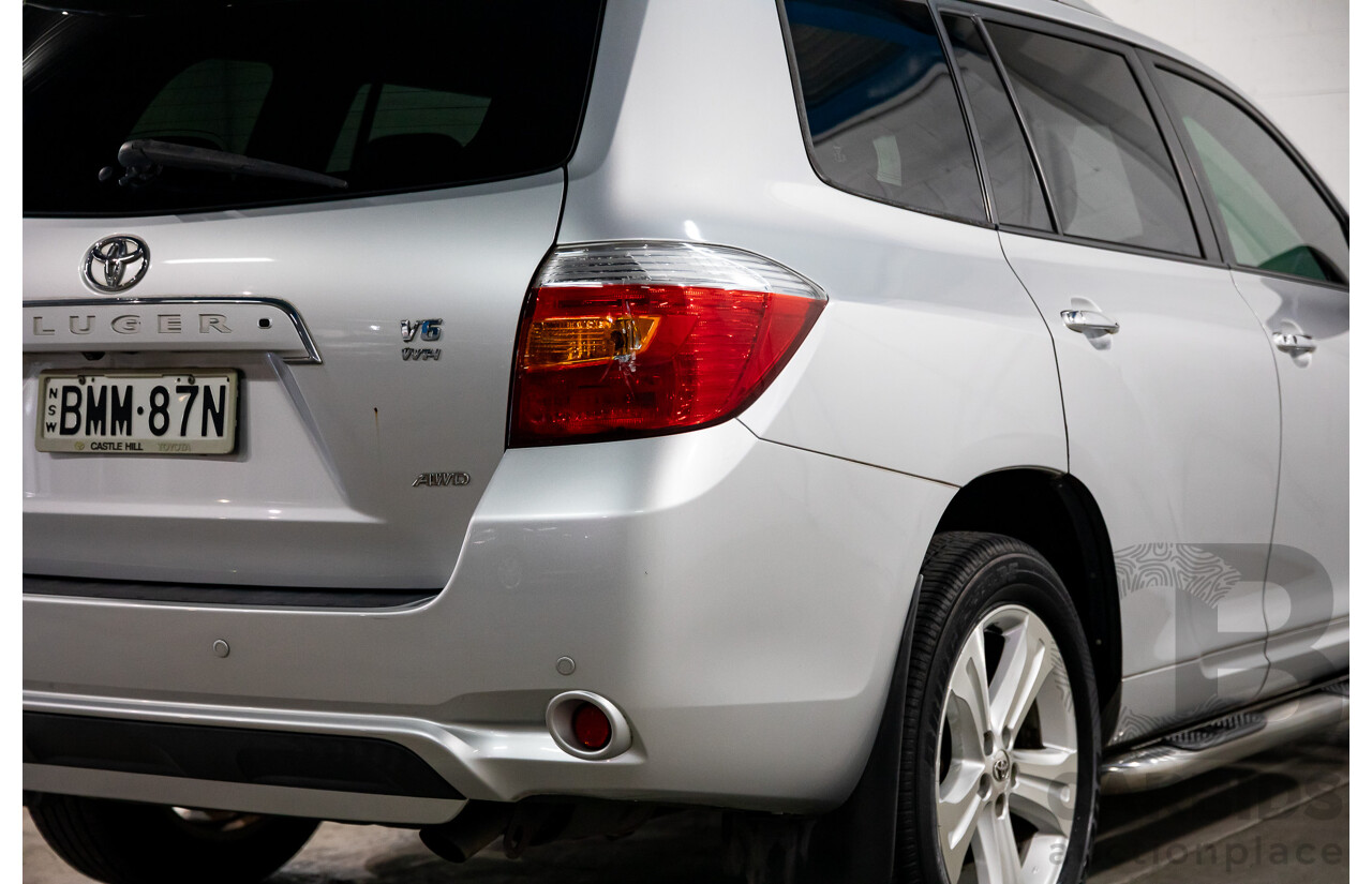 11/2009 Toyota Kluger Grande (4x4) GSU45R 4d Wagon Classic Silver Metallic V6 3.5L