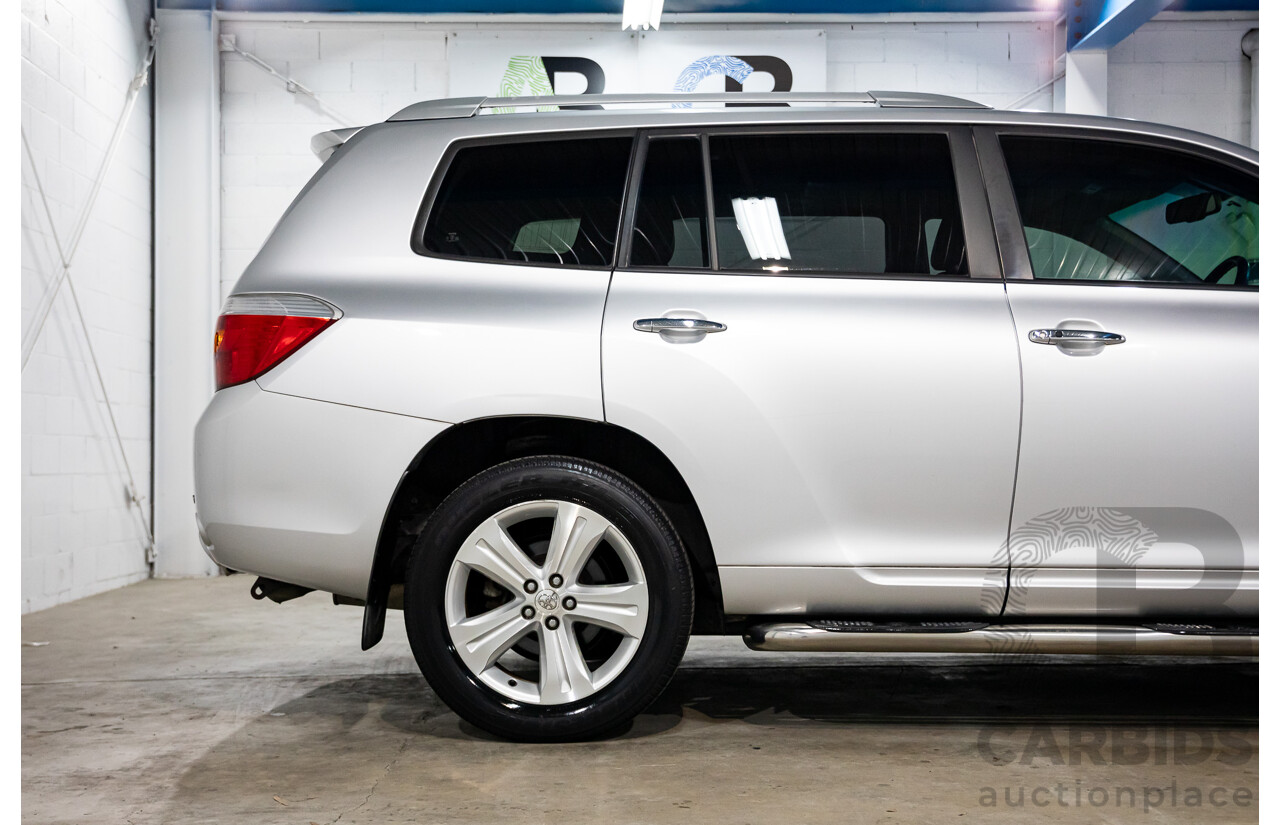 11/2009 Toyota Kluger Grande (4x4) GSU45R 4d Wagon Classic Silver Metallic V6 3.5L
