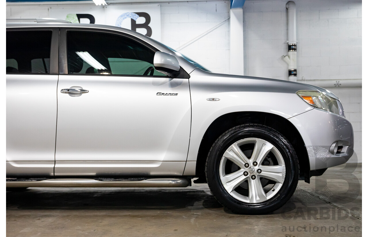 11/2009 Toyota Kluger Grande (4x4) GSU45R 4d Wagon Classic Silver Metallic V6 3.5L