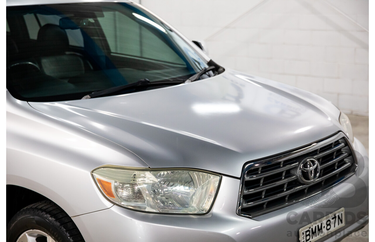 11/2009 Toyota Kluger Grande (4x4) GSU45R 4d Wagon Classic Silver Metallic V6 3.5L