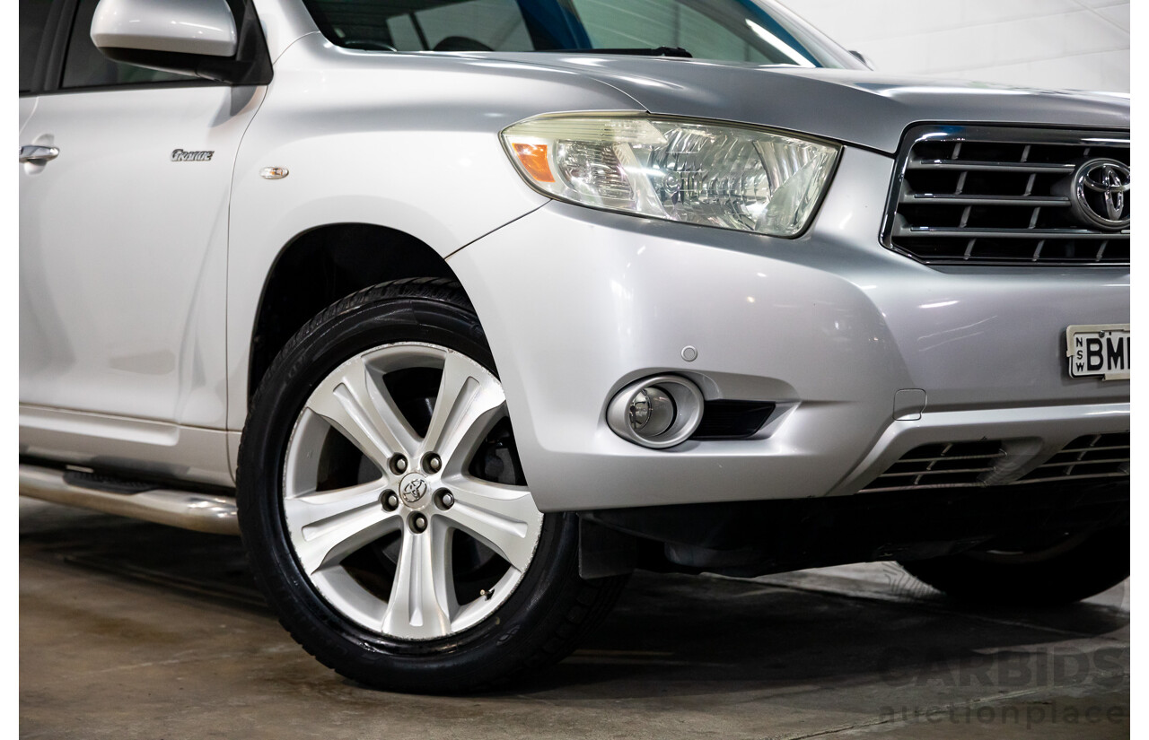 11/2009 Toyota Kluger Grande (4x4) GSU45R 4d Wagon Classic Silver Metallic V6 3.5L