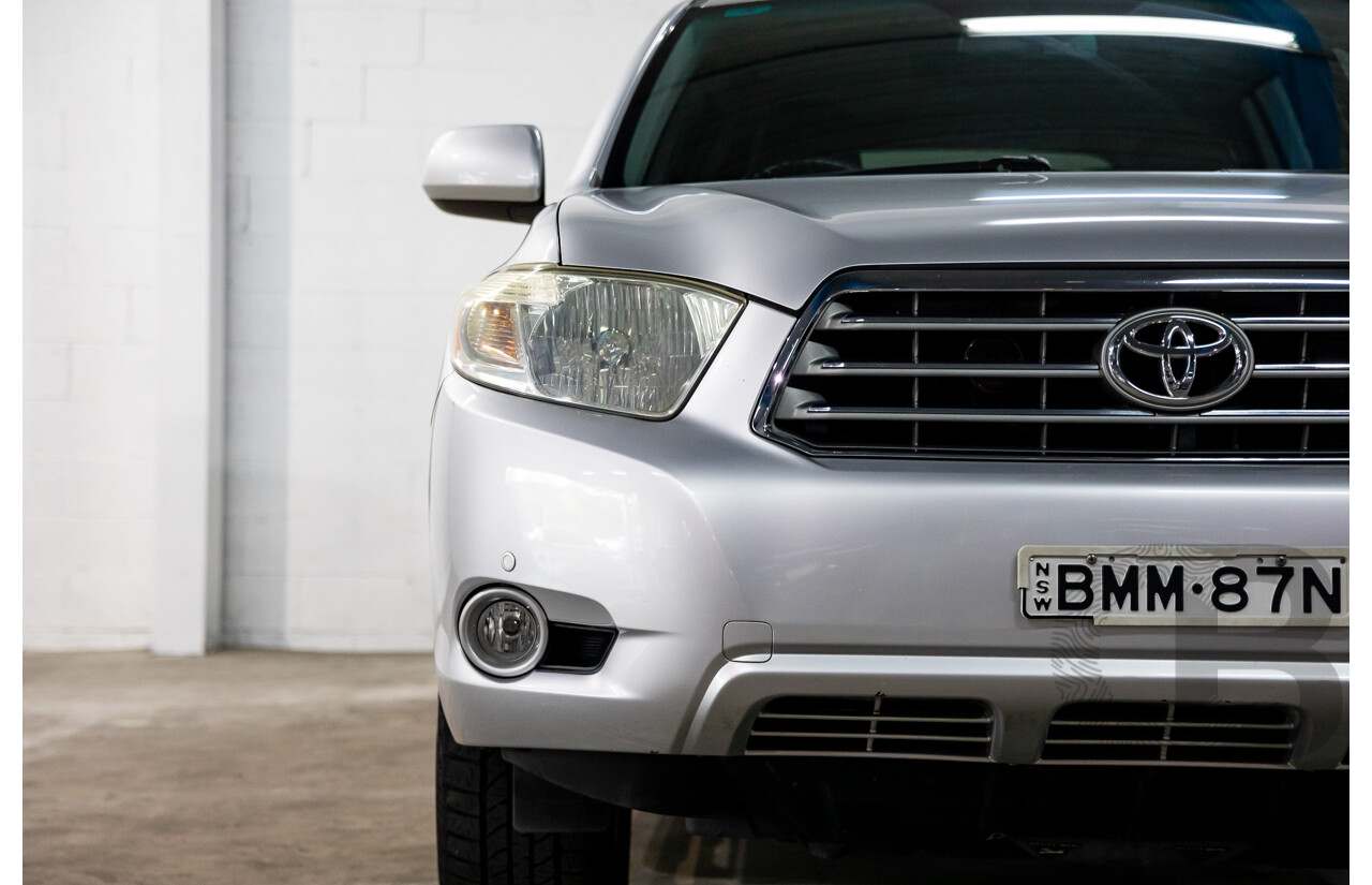 11/2009 Toyota Kluger Grande (4x4) GSU45R 4d Wagon Classic Silver Metallic V6 3.5L