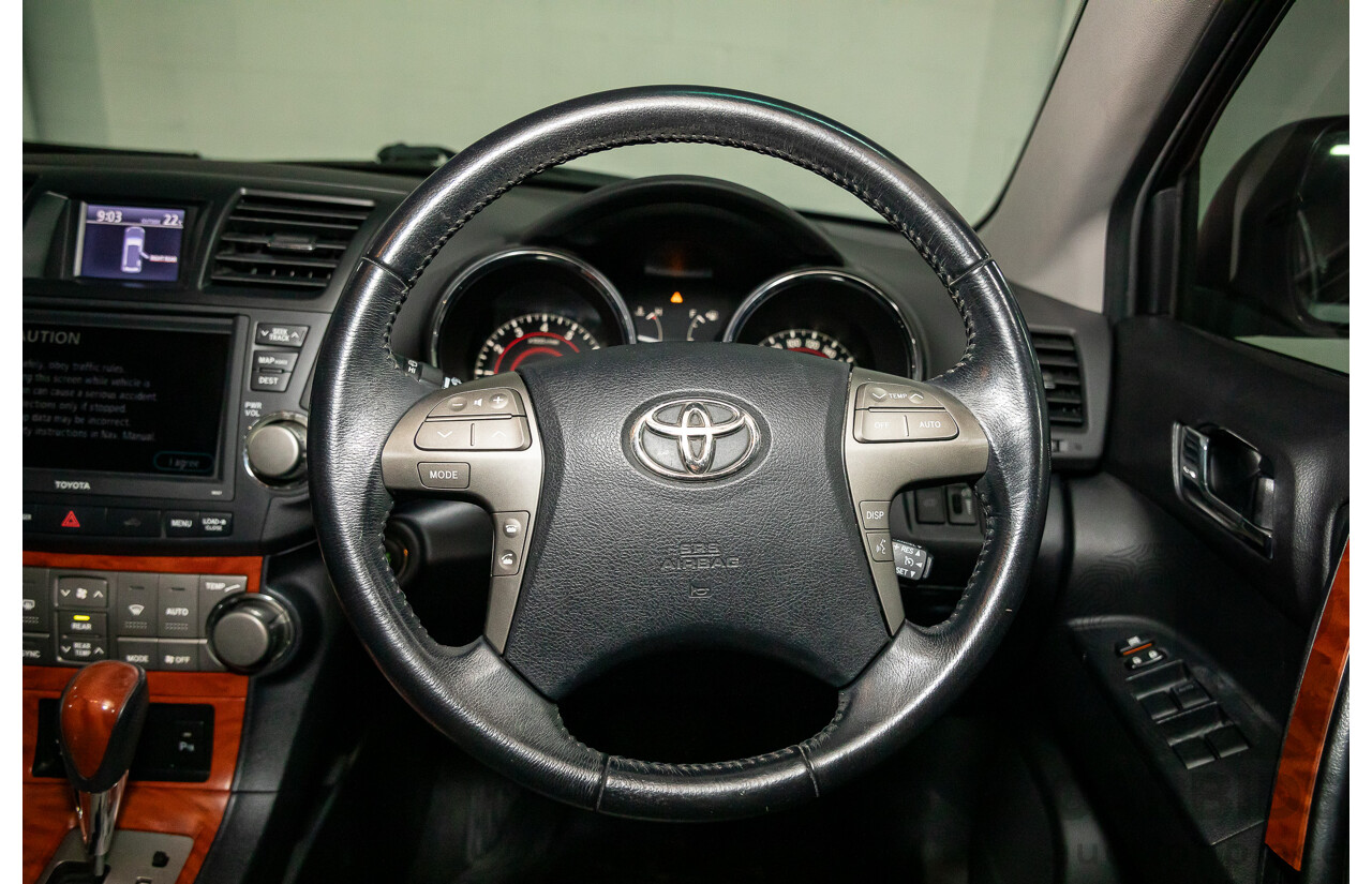 11/2009 Toyota Kluger Grande (4x4) GSU45R 4d Wagon Classic Silver Metallic V6 3.5L