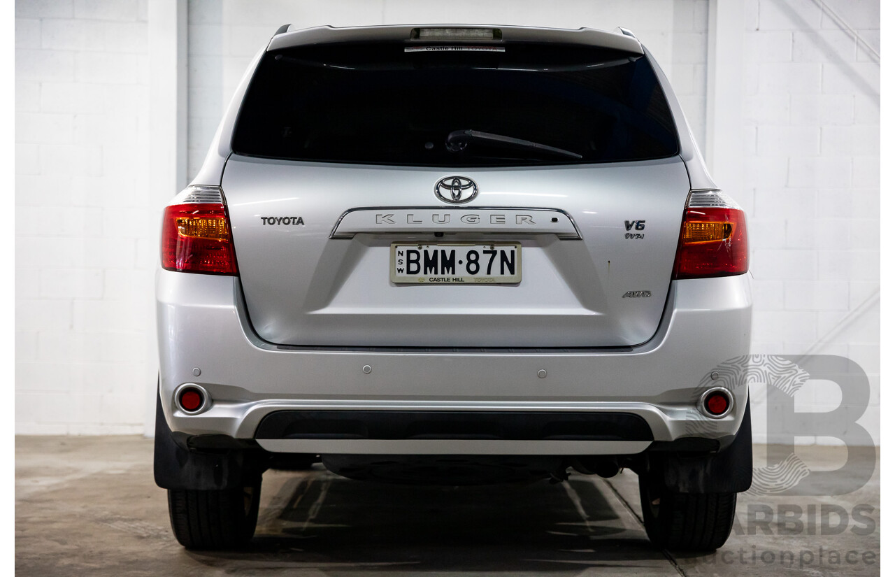 11/2009 Toyota Kluger Grande (4x4) GSU45R 4d Wagon Classic Silver Metallic V6 3.5L