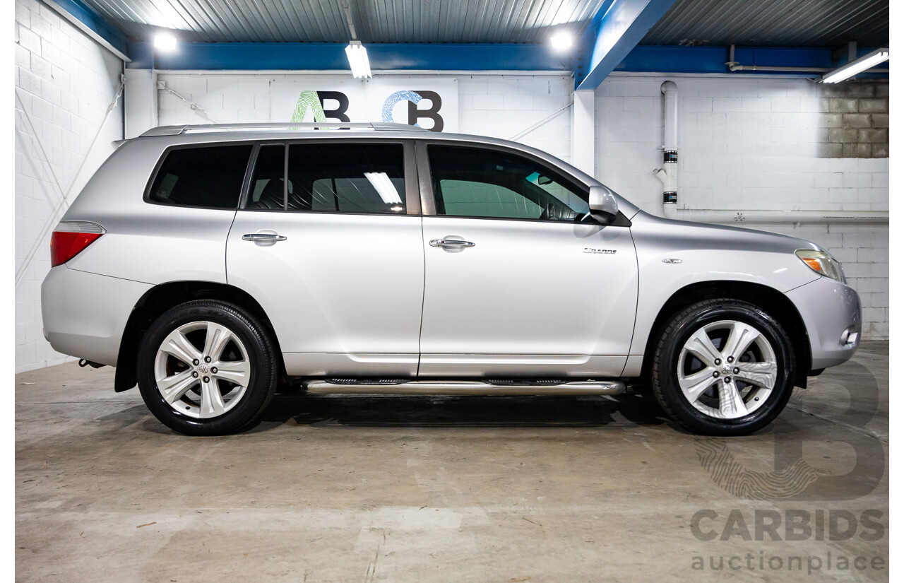 11/2009 Toyota Kluger Grande (4x4) GSU45R 4d Wagon Classic Silver Metallic V6 3.5L