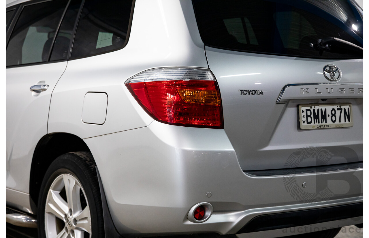 11/2009 Toyota Kluger Grande (4x4) GSU45R 4d Wagon Classic Silver Metallic V6 3.5L