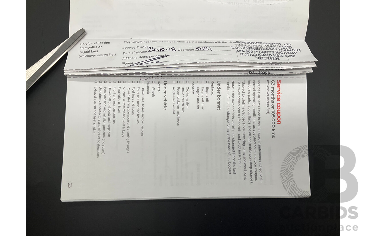 04/2017 Holden Calais V (RWD) VF II MY17 4d Sportwagon Regal Peacock Metallic V8 6.2L