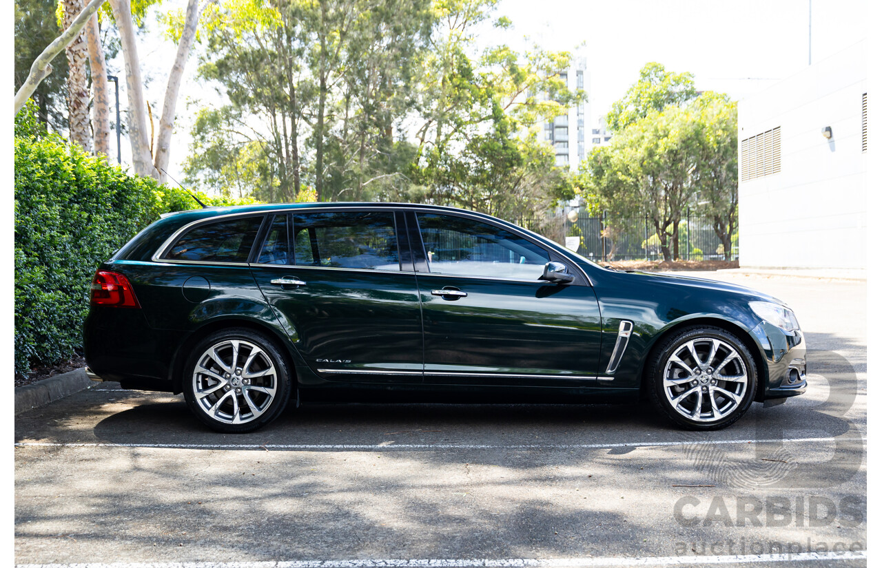 04/2017 Holden Calais V (RWD) VF II MY17 4d Sportwagon Regal Peacock Metallic V8 6.2L