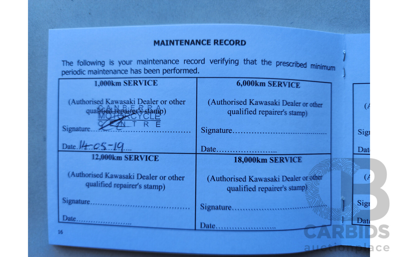 01/2017 Manual Kawasaki 150cc KLX150BF ENDURO Bike Green